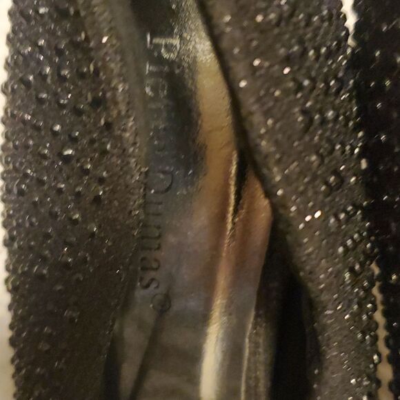 Pierre Dumas Women's Black Silver sparkly pumps - Picture 4 of 9